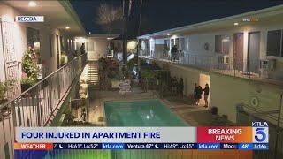 Fire breaks out at Reseda apartment featured in 'Karate Kid' and 'Cobra Kai'