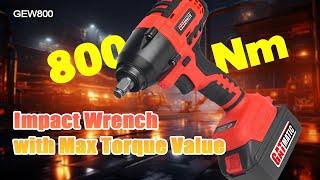 Discover the GATmatic Max Torque Value 800Nm Impact Wrench