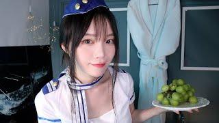 ASMR(Sub)Enjoy premium room service on your Mediterranean yacht tour️