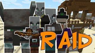 Minecraft 1.14 Survival Raid Levels 1 to 10