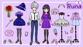 Runa paper dolls costumes│dress up│handmade paper dolls l the haunted house Gaeun Ian