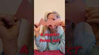 Easiest Paper Bat Craft Ever | Halloween Bat Craft | DIY Bat Pattern