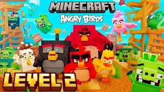 Minecraft x ANGRY BIRDS DLC - Full Gameplay Playthrough LEVEL 2 (Full Game)