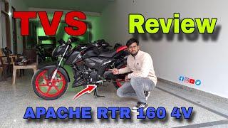 TVS APACHE RTR 160 4V  REVIEW || Features & Build Qality ️  #motorcycle #reviews  #tvsapache1604v