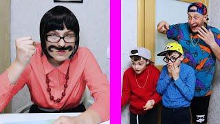 У УЧИЛКИ УСЫЫЫ.....ПРАНКИ от МАСИКОВ..../AT THE TEACHER mustache ..... PRANKS from MASIKOV ....