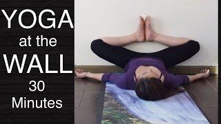 Gentle Yoga at the Wall - Stretches for Lower Back, Hamstrings, Hips & Inner Thighs (30 Minutes)