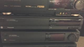 1990's Panasonic vcr collection