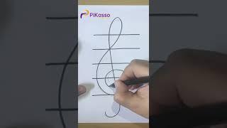 How to Draw a Treble Clef Easy in The Right Way