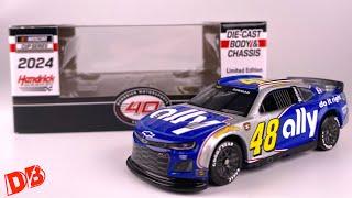 2024 ALEX BOWMAN ALLY DARLINGTON THROWBACK CAMARO DIECASTBUFFET NASCAR DIECAST CHASSIS REVIEW 1/64