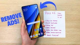 Poco X6 5G - First Things to Do! (Remove Bloatware, ADS..)