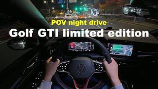 2024 Volkswagen Golf GTI limited edition POV night drive