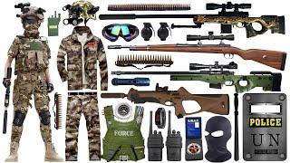 Special Forces Military Toy Gun Set Open Box, AWM Sniper Rifle, Bow and Arrow,Tactical Helmet,CS吃雞套裝