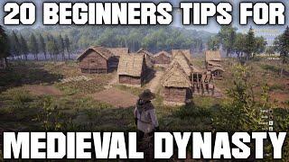 20 Beginners Tips for Medieval Dynasty | Survival Game Guide