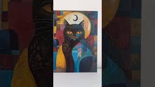 Cat painting #catillustration #catartwork #catartist #nftartist #catlover #artfromtheheart