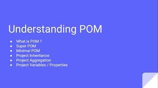 Maven Part 6 - Understanding POM