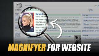 How to use screen magnification on your Chrome | Pointer Zoom | Website Magnifying Glass