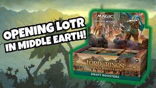 MTG Lord of the Rings Draft Booster Box Opening!