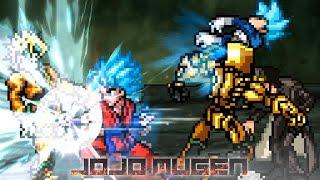 Jotaro & Dio vs Goku SSGSS & Vegeta Beyond SSB. Jojo's Bizarre Adventure vs Dragon Ball MUGEN