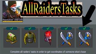 HOW TO COMPLETE ALL RAIDERS TASKS  * LAST DAY ON EARTH * LDOE