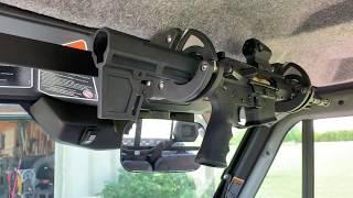 DIY Super Strong Locking Gun Rack for Can-Am Defender W/ Cab Santa Cruz Gun Locks SC-6