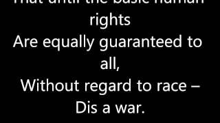 Bob Marley - War - lyrics.wmv