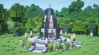 【マインクラフト】安山岩を使った噴水の作り方【Minecraft】How to Build a Fountain【マイクラ建築】