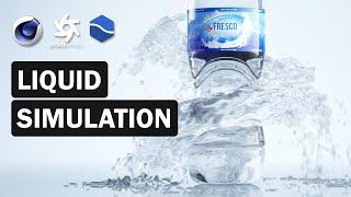 3D Liquid Simulations in C4D & Realflow