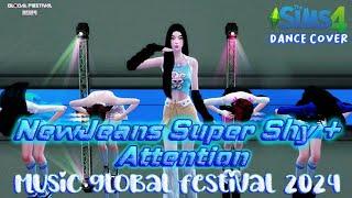 NewJeans - 'Super Shy' + 'Attention' [Music Global Festival 2024] The Sims 4 Dance Cover