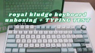 royal kludge RK75 unboxing + typing test || $60 BUDGET KEYBOARD