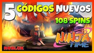 5 CÓDIGOS NUEVOS de  NINJA TIME  108 Spins Gratis  Roblox 2025  NINJA TIME ROBLOX  EMiLiOR