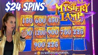 I RAISED my BET and then HIT the BONUS on Mystery Of The Lamp - High Limit!