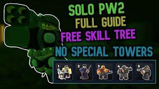 Solo Polluted Wasteland 2 NO SPECIAL TOWERS TRIUMPH + FULL GUIDE - Tower Defense Simulator | TDS