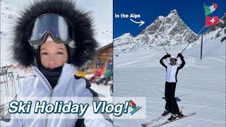 Ski holiday vlog 2023 Cervinia Italy | skiing in the Alps