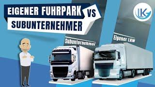 Eigener Fuhrpark oder Einsatz von Subunternehmer? Vor- und Nachteile!