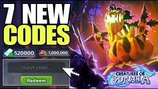 *HALLOWEEN UPDATE* ROBLOX CREATURES OF SONARIA CODES 2024 | CREATURES OF SONARIA CODE