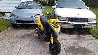 72cc 2stroke scooter build pt2