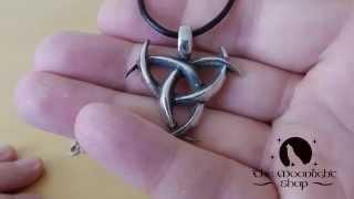 Triple Moon Goddess Wicca Necklace From The Moonlight Shop