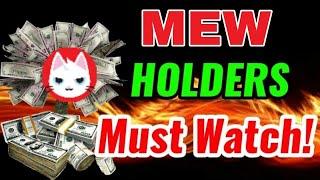 MEW URGENT ALERT! MEW coin Price Prediction