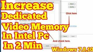 INCREASE DEDICATED VIDEO MEMORY IN INTEL HD PC | INCREASE VRAM(hp,acer,dell,asus) FOR WINDOWS 7,8,10