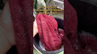 Trik mencuci handuk bersih anti bau apek #lifeskills #tips #reallifehacks #lifehacks