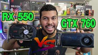 RX 550 4GB OU GTX 760 2GB QUAL DELAS É MELHOR EM GAMES , TESTE EM 8 JOGOS !