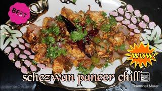 Schezwan Paneer Chilli ||Cook with Bishma||