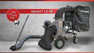 Der JANSEN® LS-50  Laubsauger mit Benzinmotor. Kraftvoll und leistungsstark.