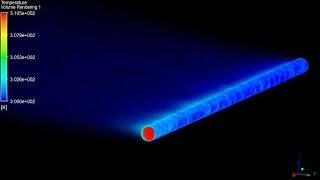 CFD Simulation of Heat Dissipation over a Pipe using Re-circulation of Hot Fluid (Part 1)