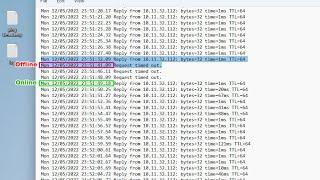 Online or Offline IP Timestamp