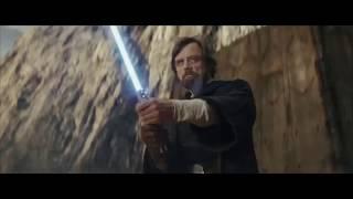 Luke Skywalker vs Kylo Ren scene