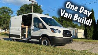 75 DOLLAR ONE DAY VAN BUILD | Road Trip To Every National Park