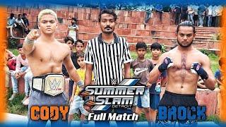 WWE - Cody Rhodes vs Brock Lesnar SummerSlam 2023 Full Match | Backyard Wrestling