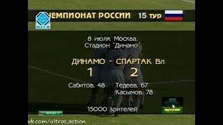 Динамо Москва 1-2 Спартак Владикавказ. Чемпионат России 1995