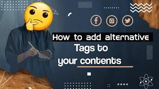 Alternative way to write Tags for your contents #qtutorials1 #qtutorials